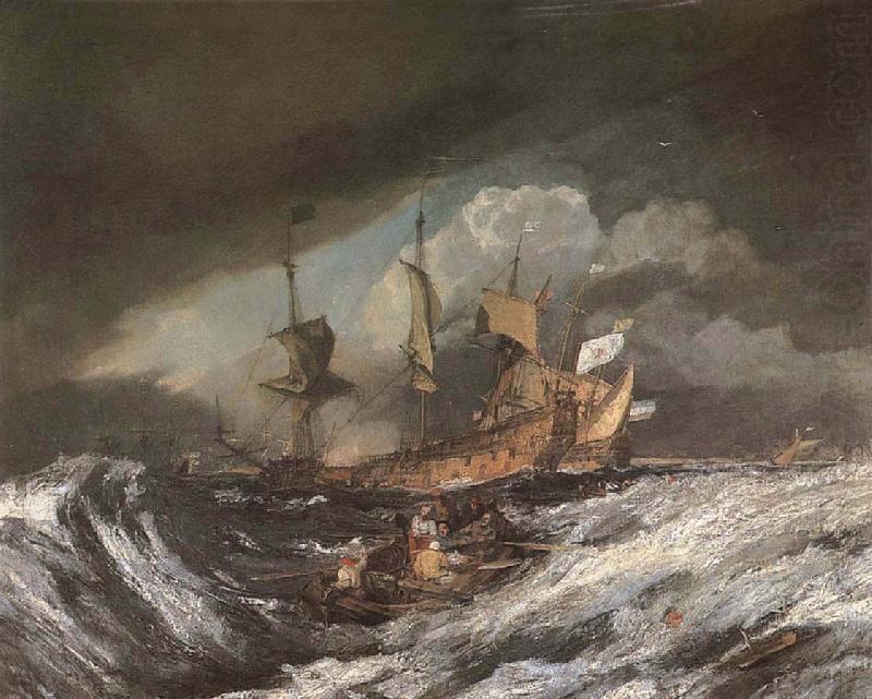 Boat and war, Joseph Mallord William Turner